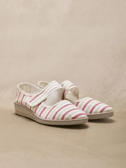 Clearance Babies ajustables par 1 patte scratch Femme Chaussures En Toile