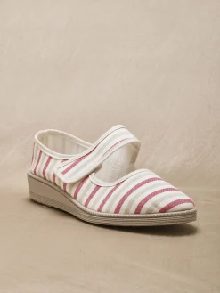Clearance Babies ajustables par 1 patte scratch Femme Chaussures En Toile