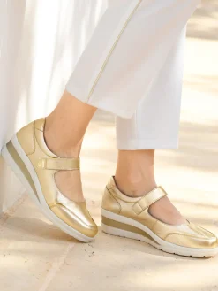 Sale Babies cuir à scratch semelle compensée Femme Babies