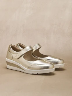 Sale Babies cuir à scratch semelle compensée Femme Babies