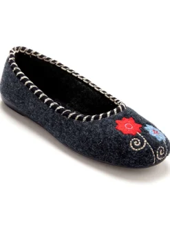 Clearance Ballerines brodées Femme Pantoufles, Chaussons