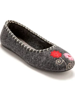 Clearance Ballerines brodées Femme Pantoufles, Chaussons