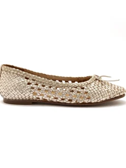 Sale Ballerines en cuir tressées Femme Ballerines