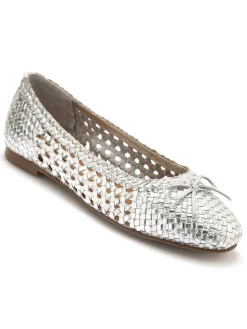 Hot Ballerines en cuir tressées Femme Ballerines