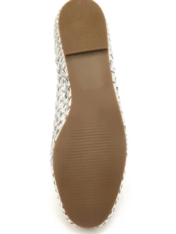 Hot Ballerines en cuir tressées Femme Ballerines