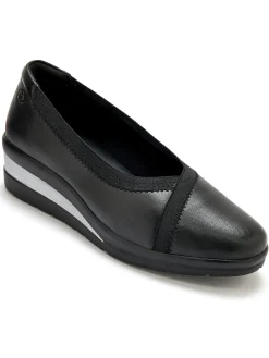 Sale Ballerines tout cuir élastiquées Femme Ballerines