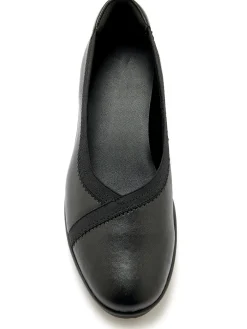 Sale Ballerines tout cuir élastiquées Femme Ballerines