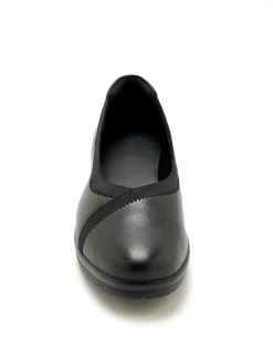 Sale Ballerines tout cuir élastiquées Femme Ballerines