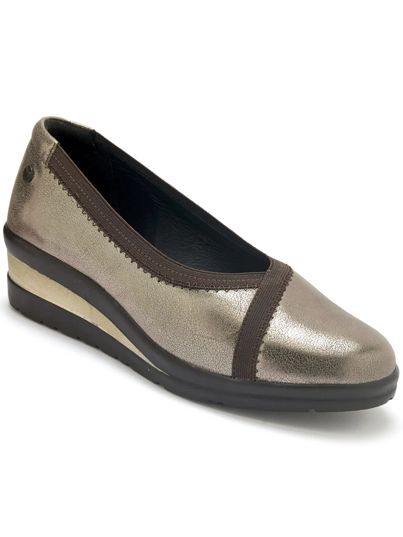 Discount Ballerines tout cuir élastiquées Femme Ballerines