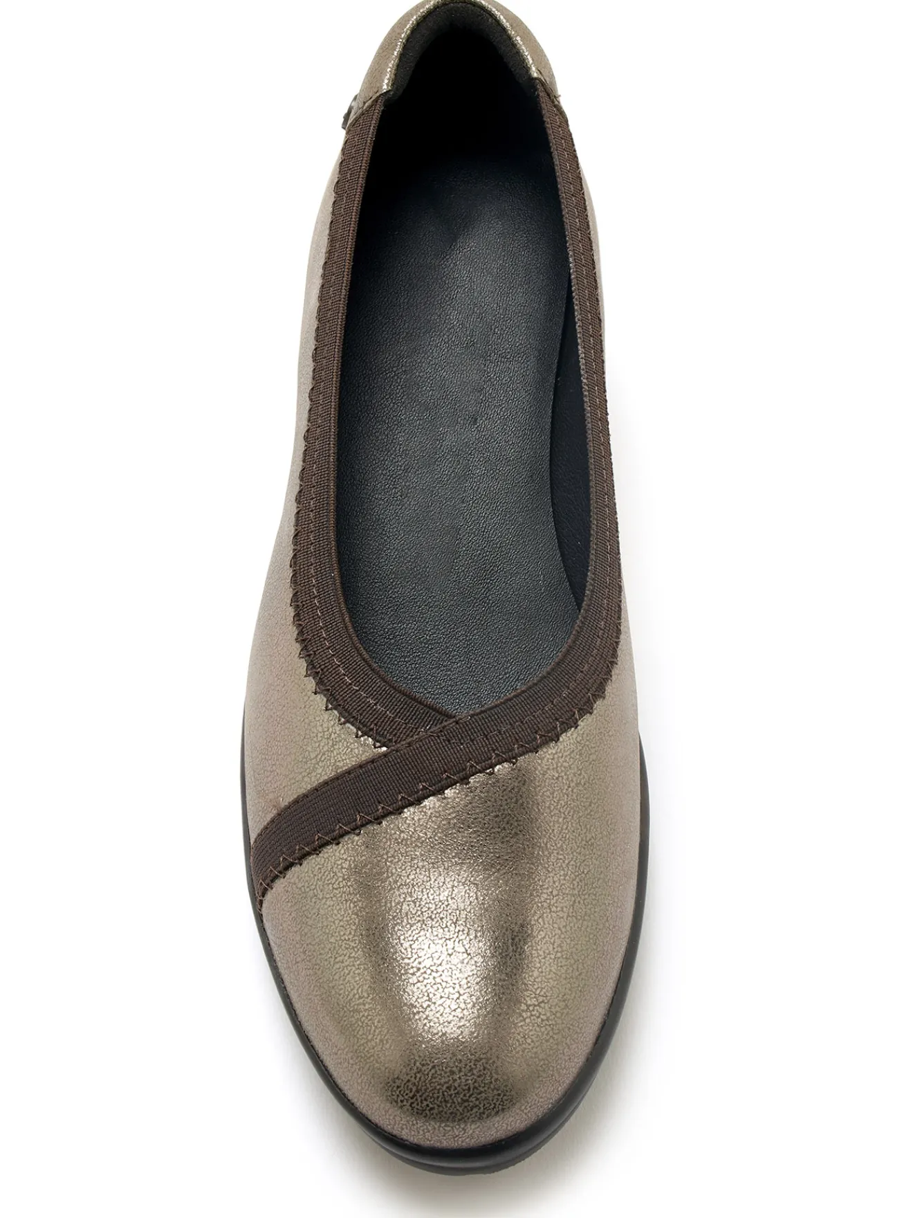 Discount Ballerines tout cuir élastiquées Femme Ballerines