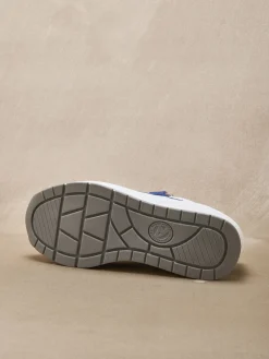 Outlet Baskets bicolores avec zip côté Femme Baskets, Derbies