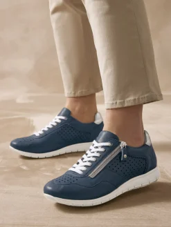 Sale Baskets cuir à aérosemelle® amovible Femme Baskets, Derbies