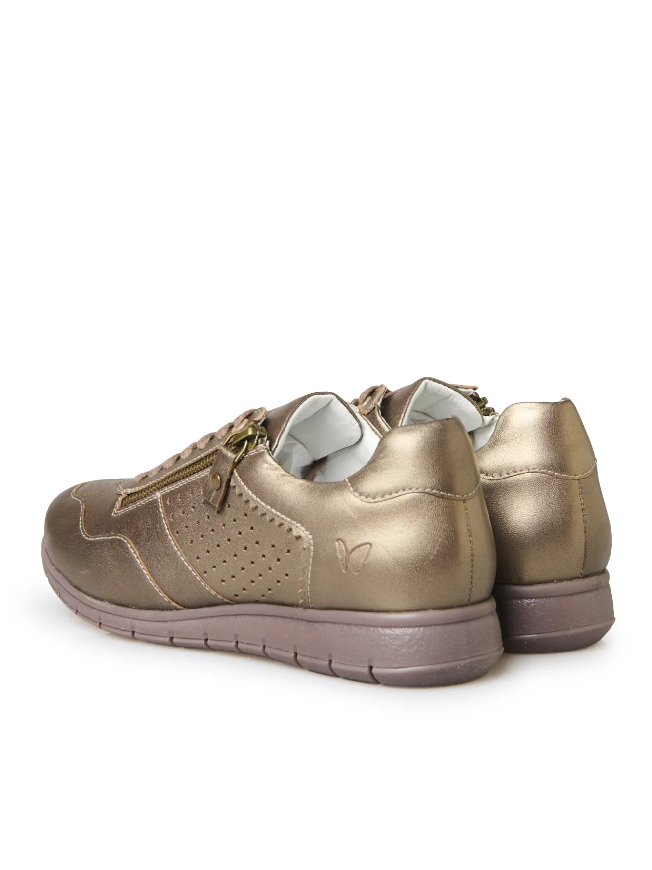 New Baskets cuir à aérosemelle amovible Femme Baskets, Derbies