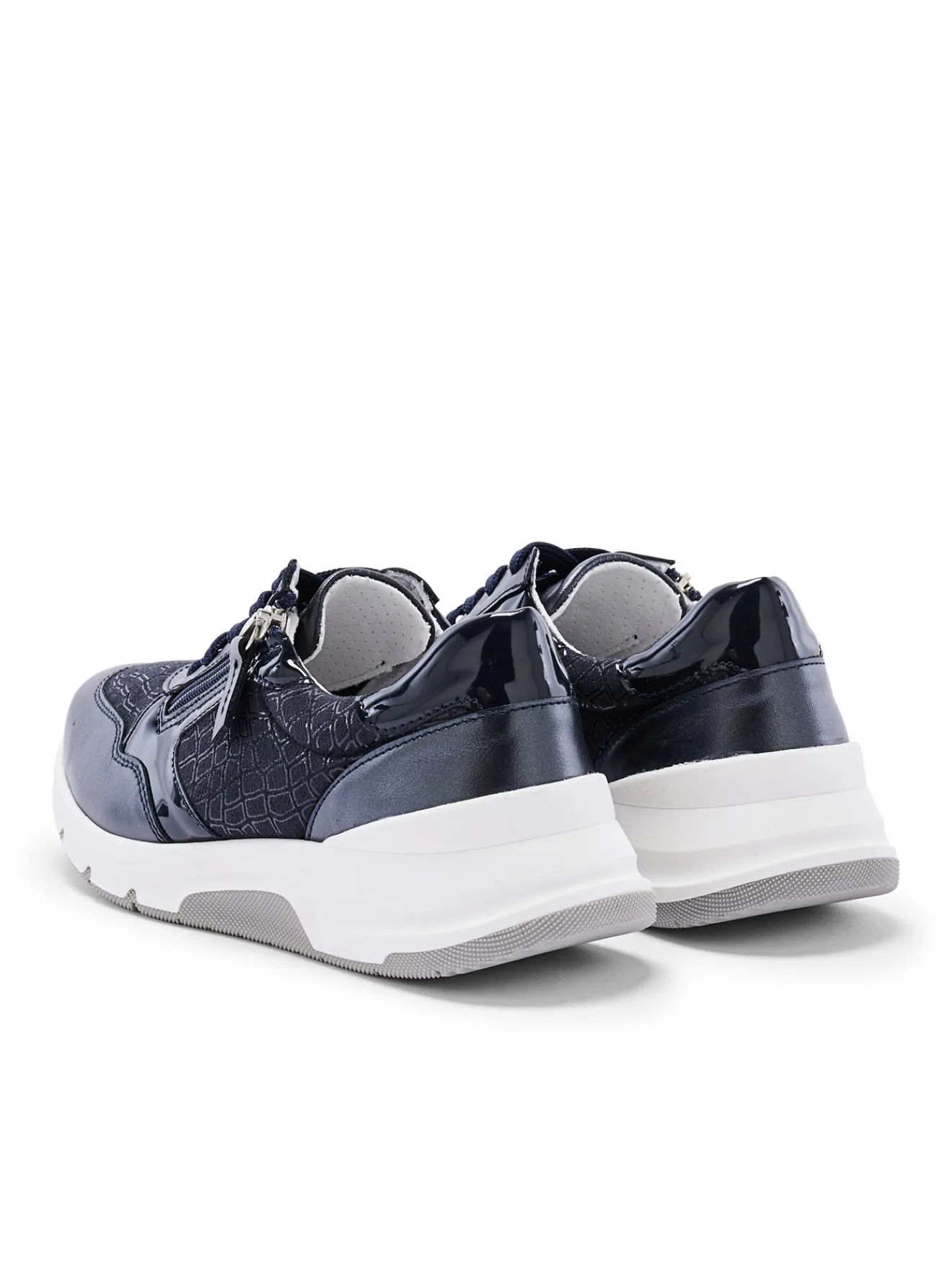 New Baskets cuir et textile Femme Baskets, Derbies