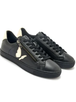 Online Baskets cuir motif papillon Femme Baskets, Derbies