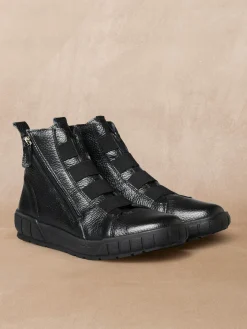 Clearance Baskets montantes élastiquées et zippées Femme Boots