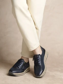 Baskets zip et lacets semelle amovible Femme Baskets, Derbies