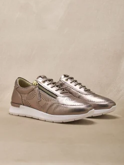 New Baskets zip et lacets semelle amovible Femme Baskets, Derbies