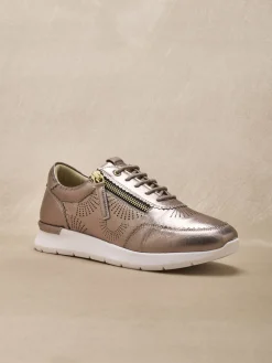 New Baskets zip et lacets semelle amovible Femme Baskets, Derbies