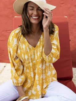 Best Blouse à smocks Femme Chemisier, Blouse