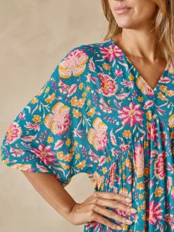 Sale Blouse ample en crêpe fluide Femme Chemisier, Blouse