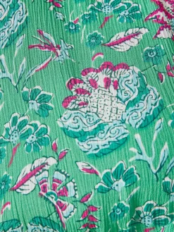 Discount Blouse ample en crêpe fluide Femme Chemisier, Blouse