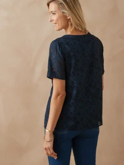 Outlet Blouse chic évasée Femme Chemisier, Blouse