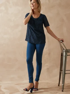 Outlet Blouse chic évasée Femme Chemisier, Blouse