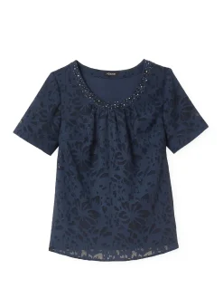 Outlet Blouse chic évasée Femme Chemisier, Blouse