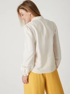 Best Blouse col volanté Femme Tunique|Chemisier, Blouse