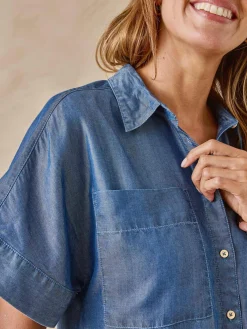 Discount Blouse coupe ample Femme Chemisier, Blouse