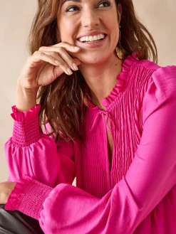 Discount Blouse en satin Femme Chemisier, Blouse