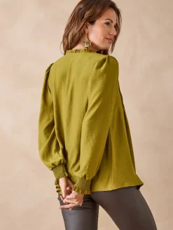 Discount Blouse en satin Femme Chemisier, Blouse