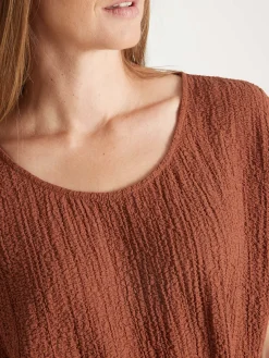 Best Blouse en seersucker Femme Chemisier, Blouse