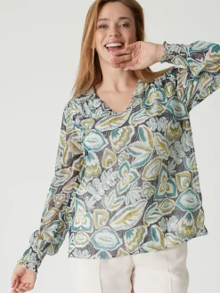 Sale Blouse en voile Femme Tunique|Chemisier, Blouse