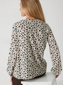 Discount Blouse fluide encolure V Femme Tunique|Chemisier, Blouse