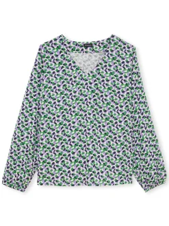 Discount Blouse fluide encolure V Femme Tunique|Chemisier, Blouse