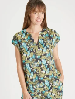 Discount Blouse fluide manches T Femme Chemisier, Blouse