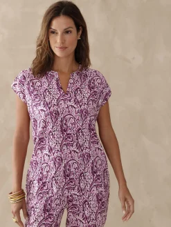 Clearance Blouse fluide manches T Femme Chemisier, Blouse