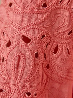 Hot Blouse manches brodées Femme Chemisier, Blouse