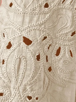 Online Blouse manches brodées Femme Chemisier, Blouse