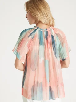 Best Blouse vaporeuse manches papillon Femme Chemisier, Blouse