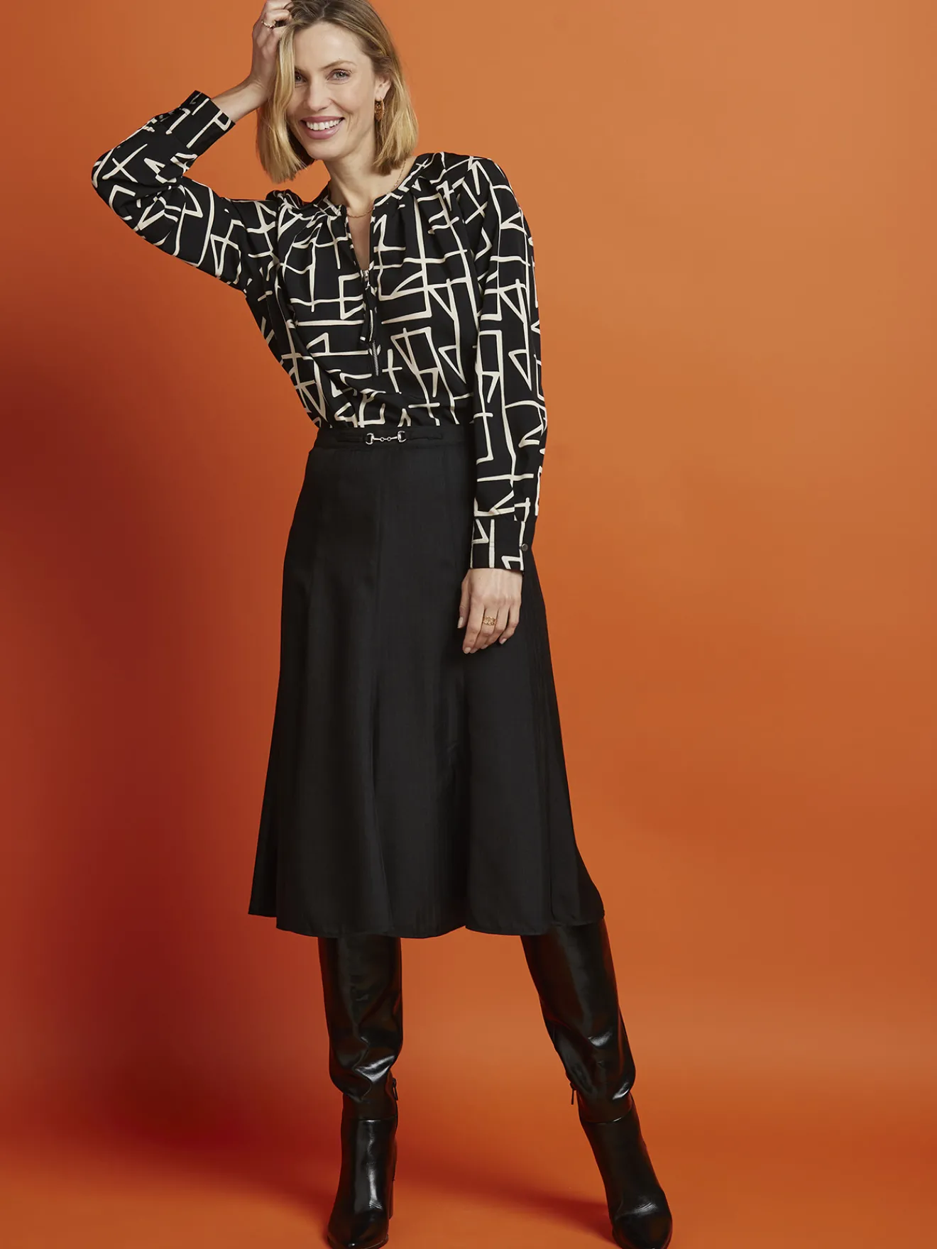 Blouse zippée Femme Chemisier, Blouse