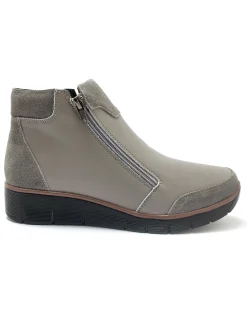 Sale Boots compensées zippées Femme Boots