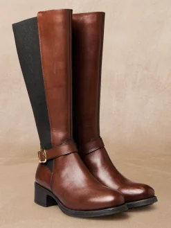 Online Bottes hautes mollets larges Femme Bottes