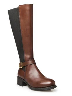 Online Bottes hautes mollets larges Femme Bottes