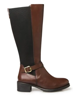 Online Bottes hautes mollets larges Femme Bottes