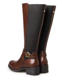 Online Bottes hautes mollets larges Femme Bottes