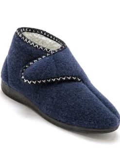 Sale Bottillons fourrés à scratch Femme Pantoufles, Chaussons