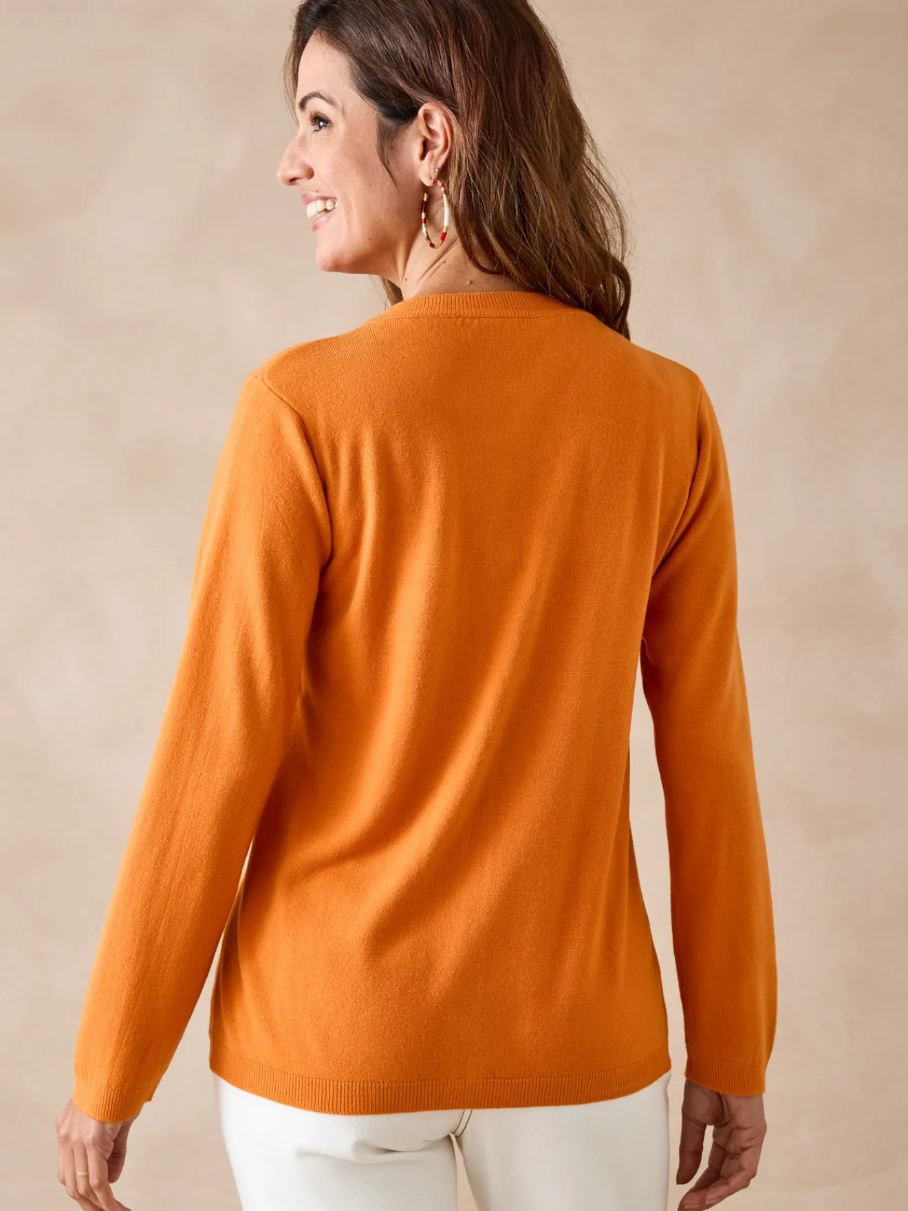 Cardigan avec jeux de torsades Femme Gilet